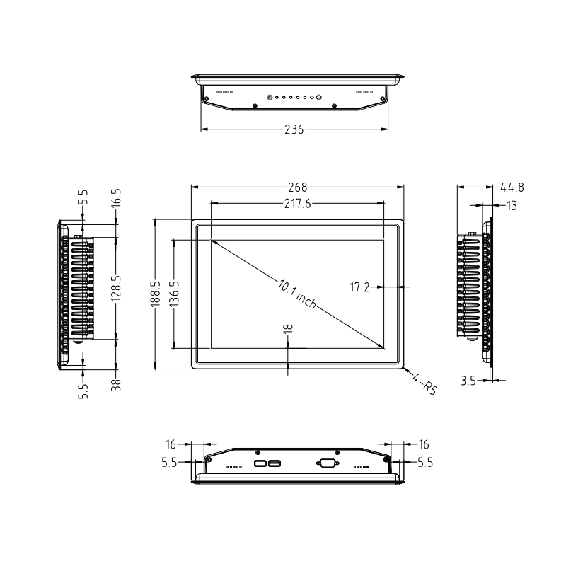 Touch Screen Monitor DM101F Six