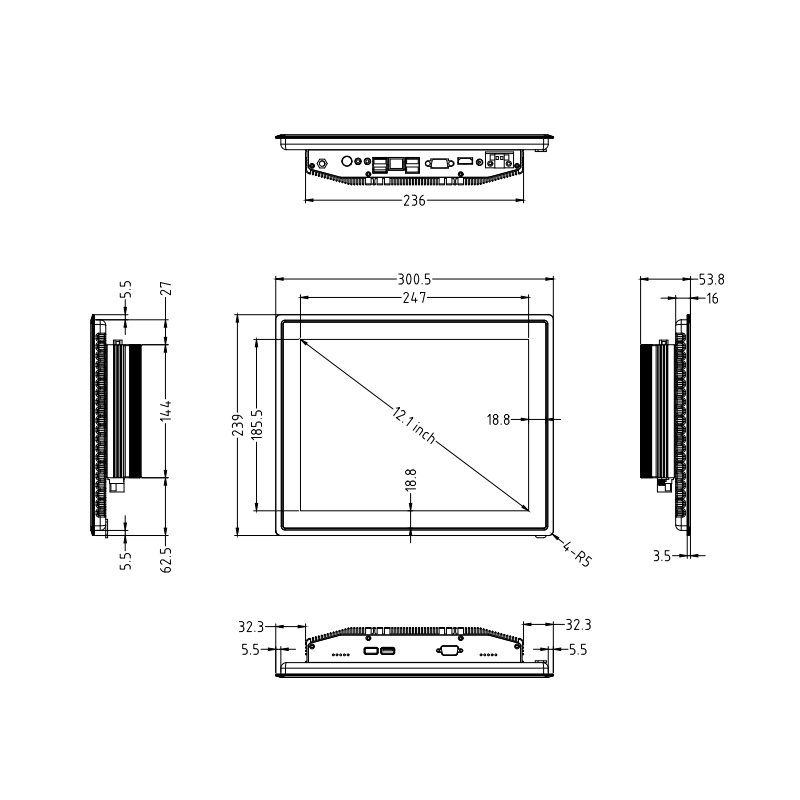 Touch Screen PC DM121F Five