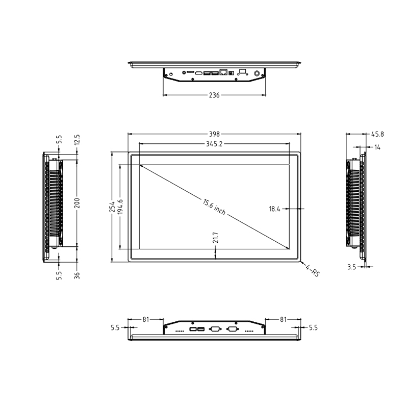 Android Touch PC DM156F-6