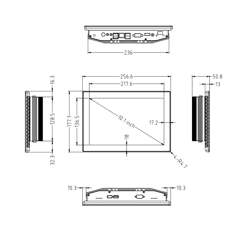 Industrial Touch PC DM101G-6