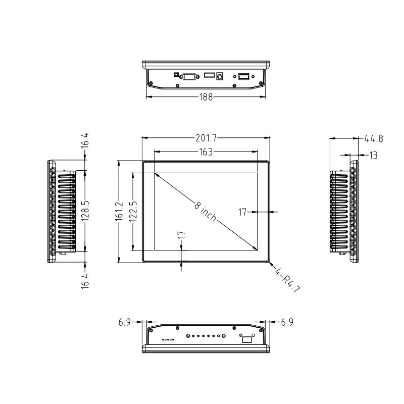 Touch Screen Monitor DM080NG-6