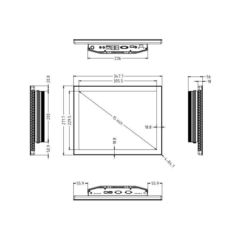 Industrial Touch PC DM15G-6