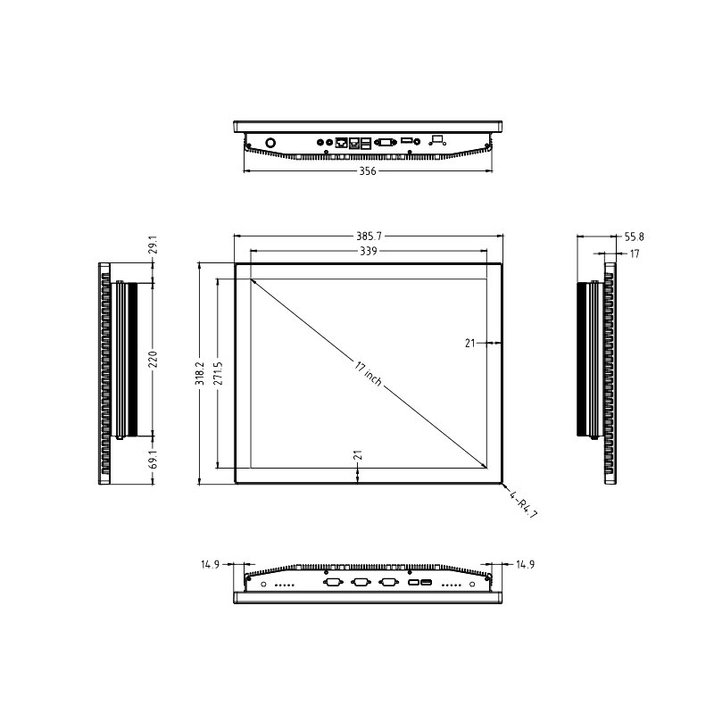 Industrial Touch PC DM17G-6