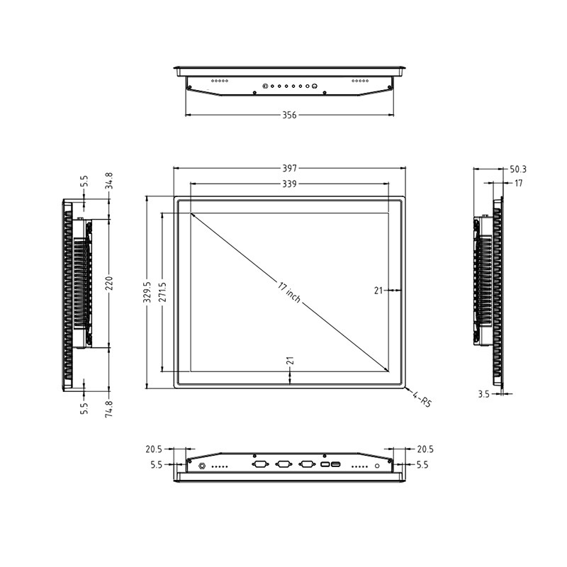 Touch Screen Monitor DM17F-6