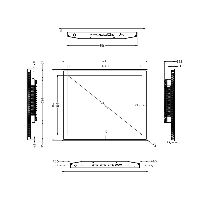 Android Touch PC DM19F-6