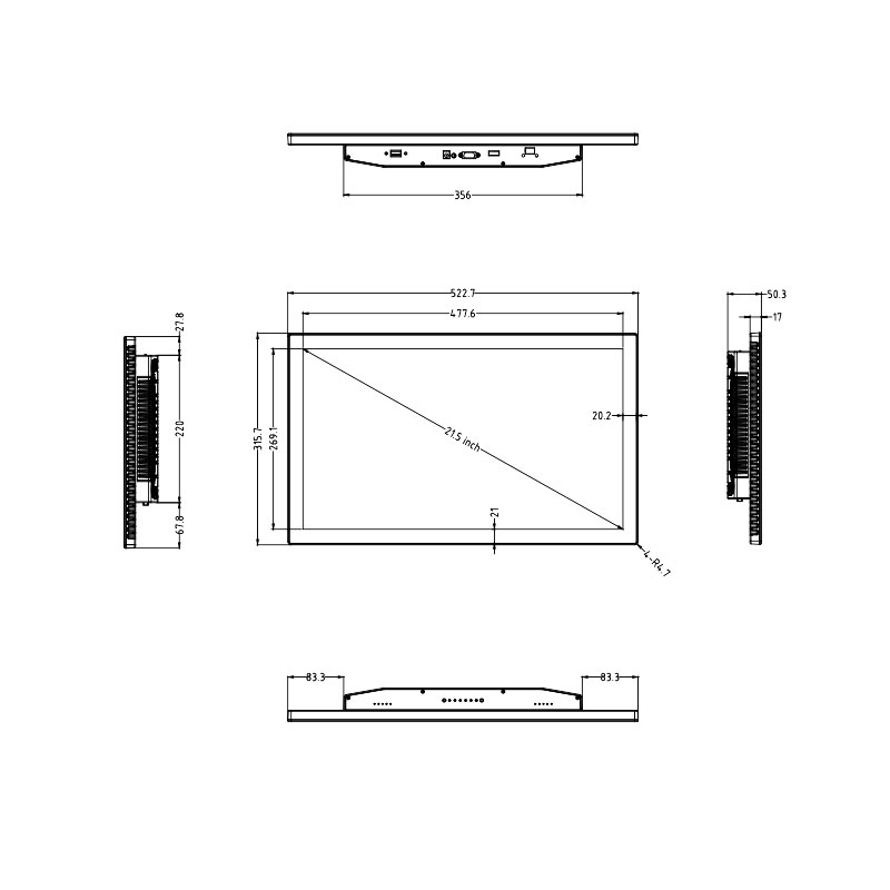 Touch Screen Monitor DM215G-5