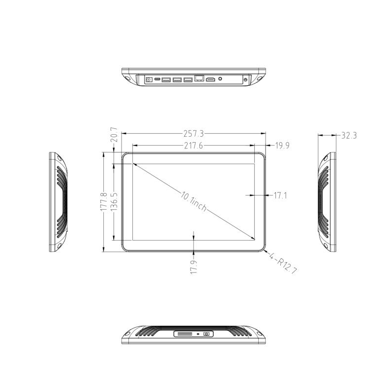 Industrial Touch PC JD101B-6